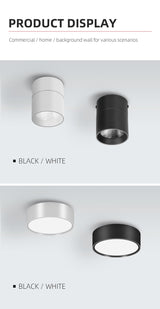 Led Down Light Foldable Spot LED Downlights  Spotlight  Lights 220V Ceiling 10/15/25W Surface Mounted Lamp Kitchen Indoor Lighti