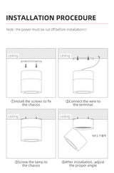 Led Down Light Foldable Spot LED Downlights  Spotlight  Lights 220V Ceiling 10/15/25W Surface Mounted Lamp Kitchen Indoor Lighti