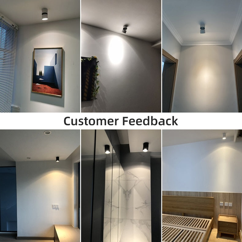 Led Down Light Foldable Spot LED Downlights  Spotlight  Lights 220V Ceiling 10/15/25W Surface Mounted Lamp Kitchen Indoor Lighti