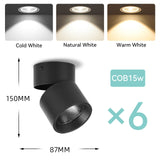 Led Down Light Foldable Spot LED Downlights  Spotlight  Lights 220V Ceiling 10/15/25W Surface Mounted Lamp Kitchen Indoor Lighti