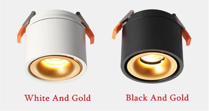 Dimmable 360 Degree Rotating LED COB Spot Light Ceiling lamp AC85-265V 7W 10W 15W 18W AC85V-285V Recessed Foldable LED Downlight