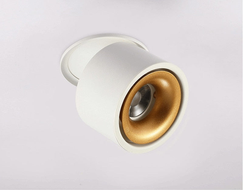 Dimmable 360 Degree Rotating LED COB Spot Light Ceiling lamp AC85-265V 7W 10W 15W 18W AC85V-285V Recessed Foldable LED Downlight