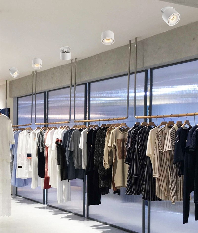 Dimmable 360 Degree Rotating LED COB Spot Light Ceiling lamp AC85-265V 7W 10W 15W 18W AC85V-285V Recessed Foldable LED Downlight