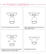 LED Surface Mounted Downlight Side Guide Light lamp for ceiling 5W 7W 9W 12W15W led spot lights Ceiling Fixtures Lighting