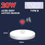 Motion Sensor Led Ceiling Light Fixtures Surface Mounted Ceiling Lamp 12W 18W 30W 50W Panel Night Light 220V For Home Bedroom