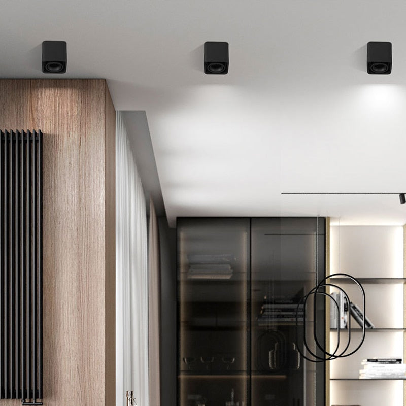 FLKL LED Downlight Ceiling Spotlights Living Lamp Nordic Lighting For Kitchen Aisle Spot Light Surface Mounted AC90-250V