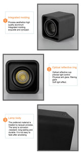 FLKL LED Downlight Ceiling Spotlights Living Lamp Nordic Lighting For Kitchen Aisle Spot Light Surface Mounted AC90-250V