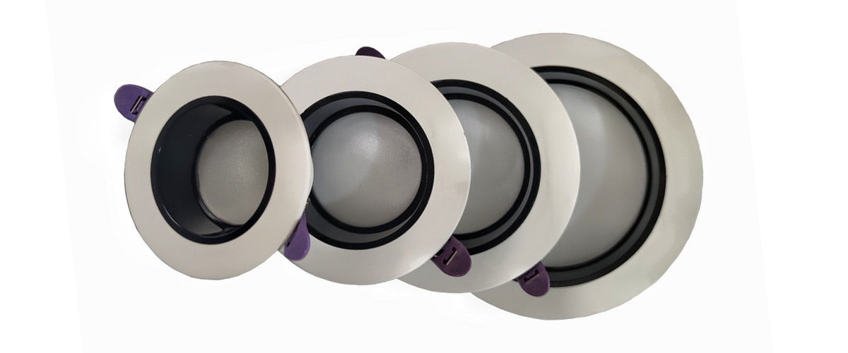 High CRI Deep Anti-glare Led Downlight Narrow Embedded Ultra-thin 9W 12W 18W 24W Led Ceiling Spotlight Aluminum Downlights