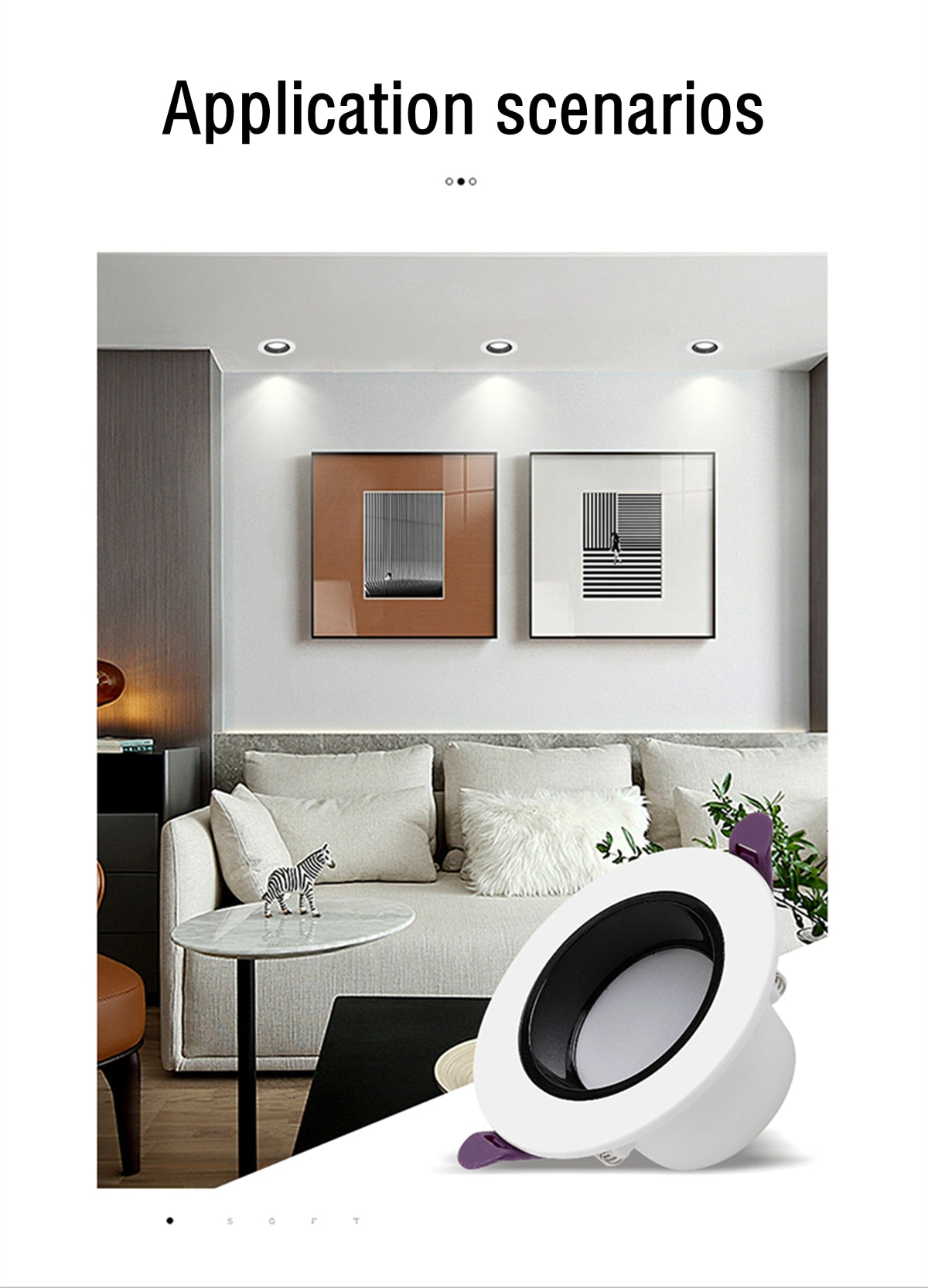 High CRI Deep Anti-glare Led Downlight Narrow Embedded Ultra-thin 9W 12W 18W 24W Led Ceiling Spotlight Aluminum Downlights