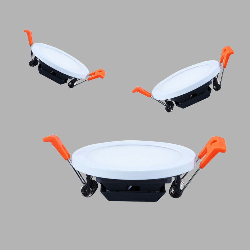 QIUBOSS LED Panel Lights 220V Led Recessed Downlight Ultra-thin Ceiling Lamps 5W 8W 30W Lighting Light 6000K for Bedroom Kitchen