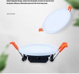 QIUBOSS LED Panel Lights 220V Led Recessed Downlight Ultra-thin Ceiling Lamps 5W 8W 30W Lighting Light 6000K for Bedroom Kitchen