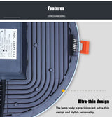 QIUBOSS LED Panel Lights 220V Led Recessed Downlight Ultra-thin Ceiling Lamps 5W 8W 30W Lighting Light 6000K for Bedroom Kitchen