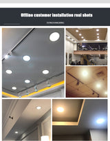 QIUBOSS LED Panel Lights 220V Led Recessed Downlight Ultra-thin Ceiling Lamps 5W 8W 30W Lighting Light 6000K for Bedroom Kitchen