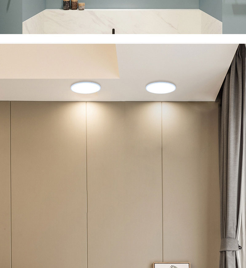 QIUBOSS LED Panel Lights 220V Led Recessed Downlight Ultra-thin Ceiling Lamps 5W 8W 30W Lighting Light 6000K for Bedroom Kitchen