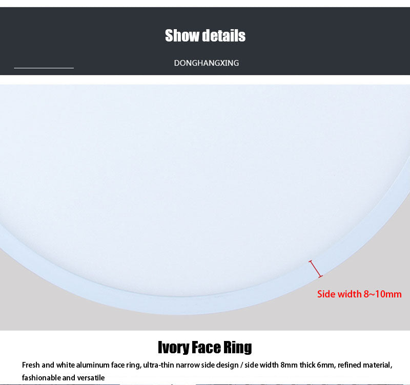 QIUBOSS LED Panel Lights 220V Led Recessed Downlight Ultra-thin Ceiling Lamps 5W 8W 30W Lighting Light 6000K for Bedroom Kitchen
