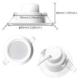 Dimmable LED Spot light 7W round downlight RGB Recessed Ceiling Lamp 220V 110V RGBW Color Changing LED Lighting for Room Bedroom