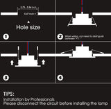 Dimmable LED Spot light 7W round downlight RGB Recessed Ceiling Lamp 220V 110V RGBW Color Changing LED Lighting for Room Bedroom