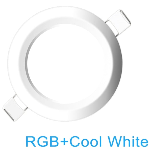 Dimmable LED Spot light 7W round downlight RGB Recessed Ceiling Lamp 220V 110V RGBW Color Changing LED Lighting for Room Bedroom