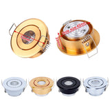 LED Spotlights 1W Mini AC85-265V 100PCS Recessed Light Led Downlight Jewelry Cabinet Lamp LED Mini Spotlight Lamp