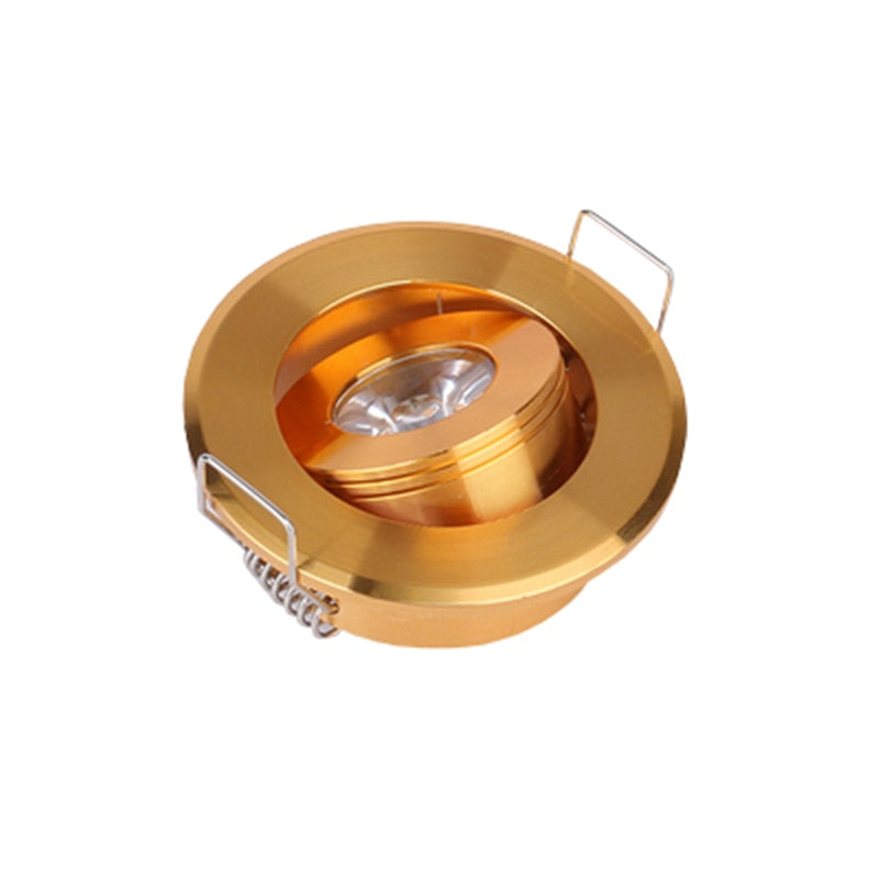 LED Spotlights 1W Mini AC85-265V 100PCS Recessed Light Led Downlight Jewelry Cabinet Lamp LED Mini Spotlight Lamp