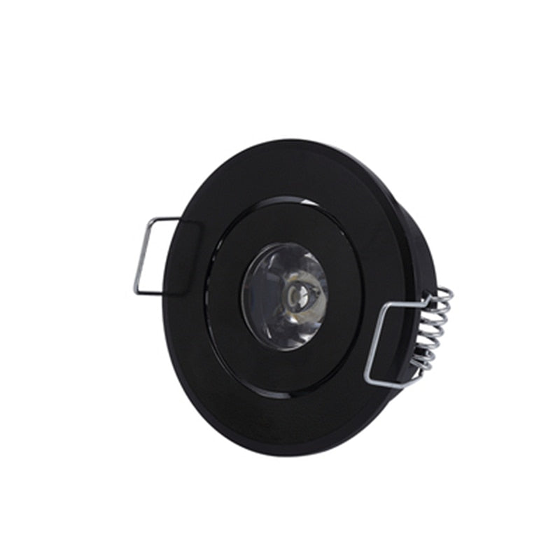 LED Spotlights 1W Mini AC85-265V 100PCS Recessed Light Led Downlight Jewelry Cabinet Lamp LED Mini Spotlight Lamp