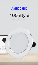 Downlight 3colors in 1 Lamp Natural White/Warm/Cold 5w 2pcs/lot LED Spot Light Indoor Recessed Lamp AC 220V LED Spotlight