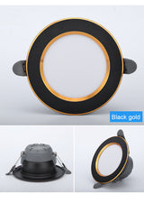 Downlight 3colors in 1 Lamp Natural White/Warm/Cold 5w 2pcs/lot LED Spot Light Indoor Recessed Lamp AC 220V LED Spotlight