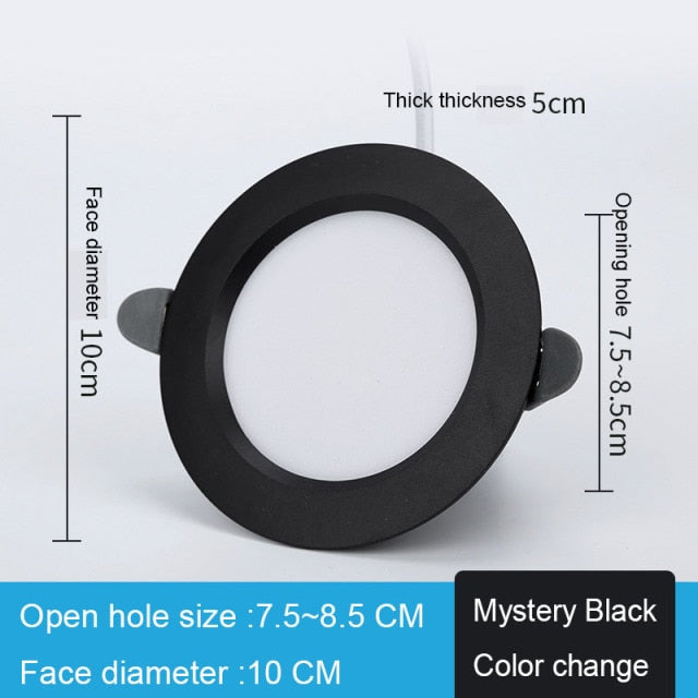 Downlight 3colors in 1 Lamp Natural White/Warm/Cold 5w 2pcs/lot LED Spot Light Indoor Recessed Lamp AC 220V LED Spotlight