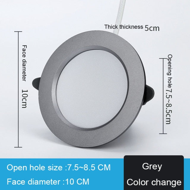 Downlight 3colors in 1 Lamp Natural White/Warm/Cold 5w 2pcs/lot LED Spot Light Indoor Recessed Lamp AC 220V LED Spotlight