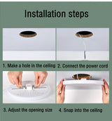 LED Panel Light Ultra thin Recessed Downlights 9W 18W 24W 36W 220V Round Square Ceiling Panel Lamp