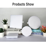 LED Panel Light Ultra thin Recessed Downlights 9W 18W 24W 36W 220V Round Square Ceiling Panel Lamp