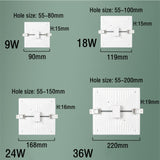 LED Panel Light Ultra thin Recessed Downlights 9W 18W 24W 36W 220V Round Square Ceiling Panel Lamp