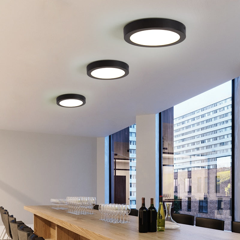 Led Downlights Spot Lamps 9W 12W 18W 24W Surface Mounted Ceiling Lights For Indoor Lighting Kitchen Room 110V/220V