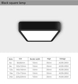 Led Downlights Spot Lamps 9W 12W 18W 24W Surface Mounted Ceiling Lights For Indoor Lighting Kitchen Room 110V/220V