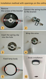 Led Downlights Spot Lamps 9W 12W 18W 24W Surface Mounted Ceiling Lights For Indoor Lighting Kitchen Room 110V/220V