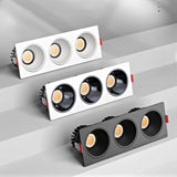 Led Downlight Recessed Dimmable Led Ceiling Light Spot Light Square Anti glare Design 7W 12W 15W For Living Room Bedroom Kitchen