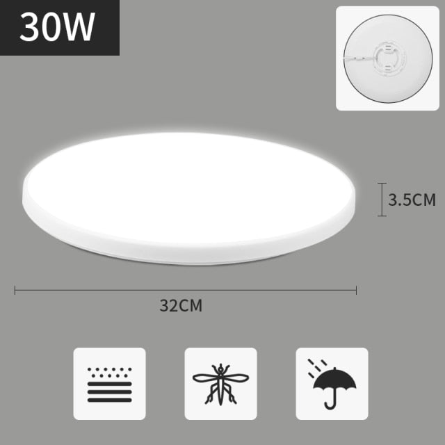 Ultra Thin LED Ceiling Lights For Living Room Modern Surface Mounted Led Panel Ceiling Lamps For Room Bedroom Lighting Fixture