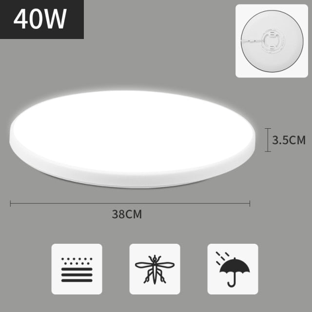 Ultra Thin LED Ceiling Lights For Living Room Modern Surface Mounted Led Panel Ceiling Lamps For Room Bedroom Lighting Fixture