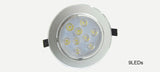 Spot Led Recessed Encastrable Led Spot Ceiling Lamp Cool and Warm White Led Downlight 3w 5w 7w 9w 12w 85-265V Spotlight