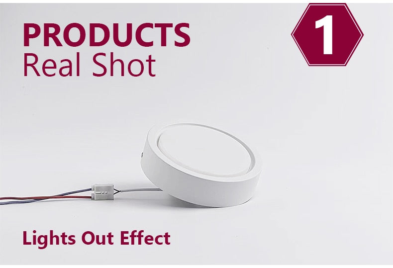 LED Downlight Surface Mounted Spot Ceiling Lamp 15W 18W 24W 12W 9W 7W 5W Ultra Thin Bedroom Living Room Lighting 220V