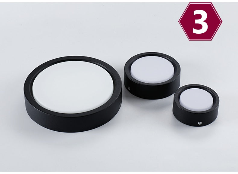 LED Downlight Surface Mounted Spot Ceiling Lamp 15W 18W 24W 12W 9W 7W 5W Ultra Thin Bedroom Living Room Lighting 220V