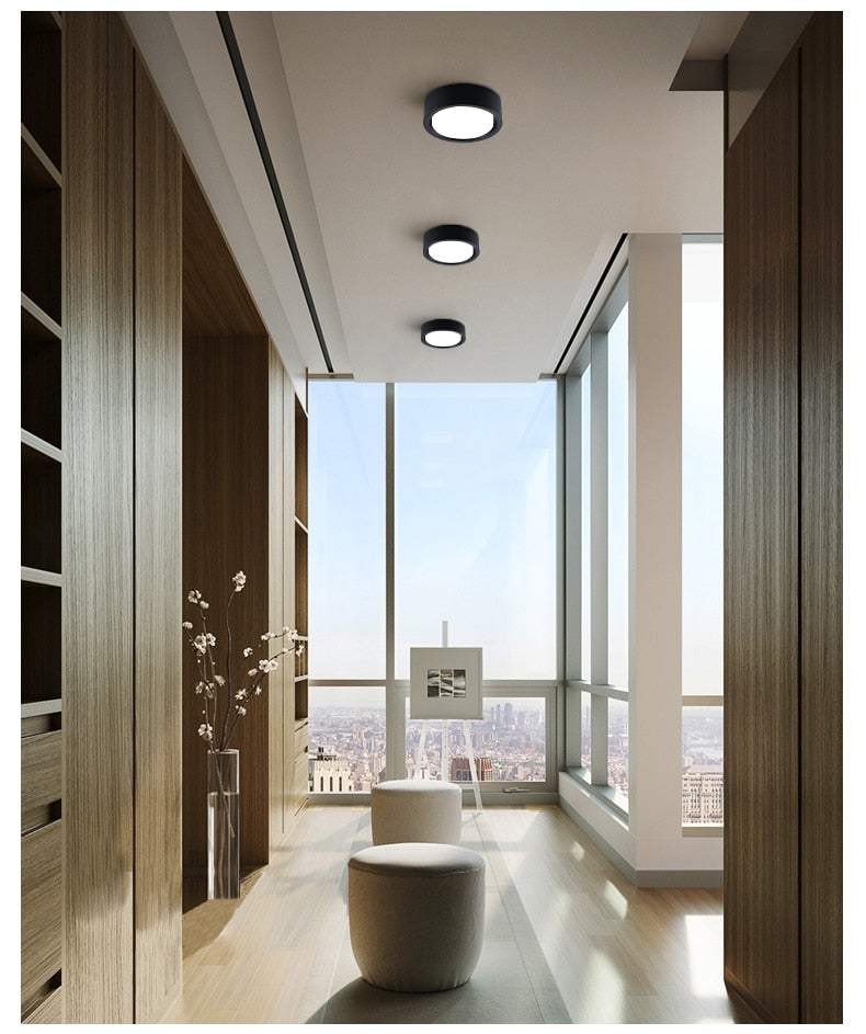 LED Downlight Surface Mounted Spot Ceiling Lamp 15W 18W 24W 12W 9W 7W 5W Ultra Thin Bedroom Living Room Lighting 220V