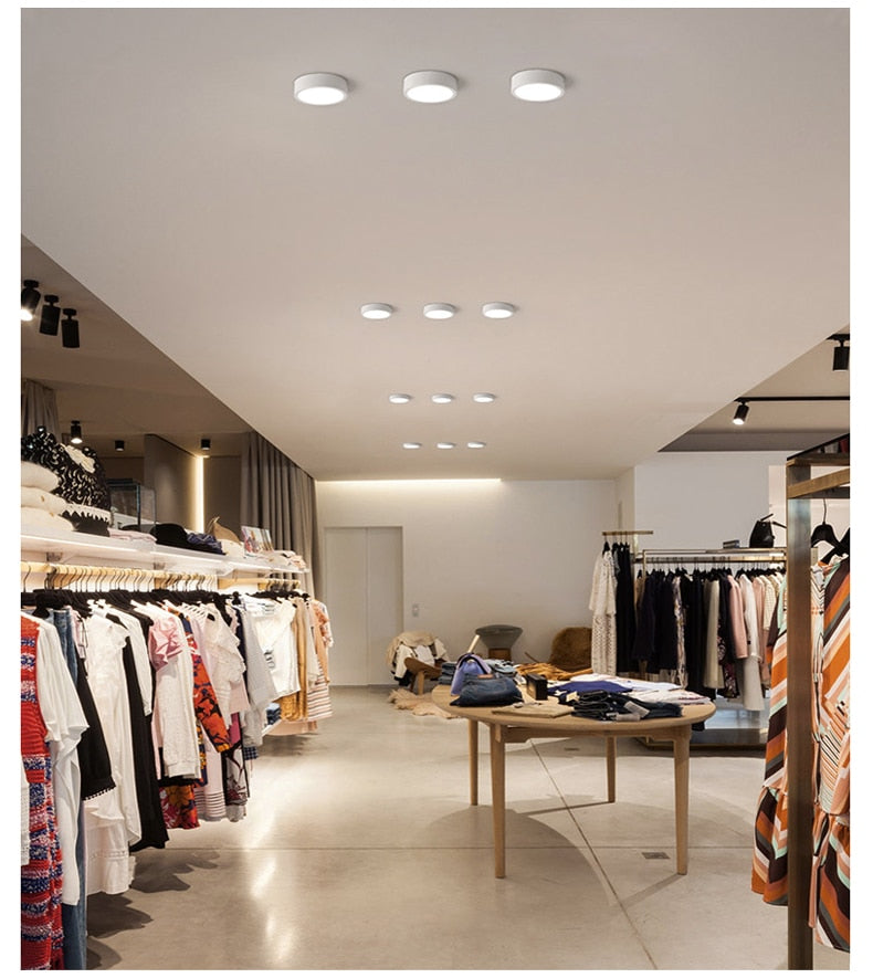 LED Downlight Surface Mounted Spot Ceiling Lamp 15W 18W 24W 12W 9W 7W 5W Ultra Thin Bedroom Living Room Lighting 220V