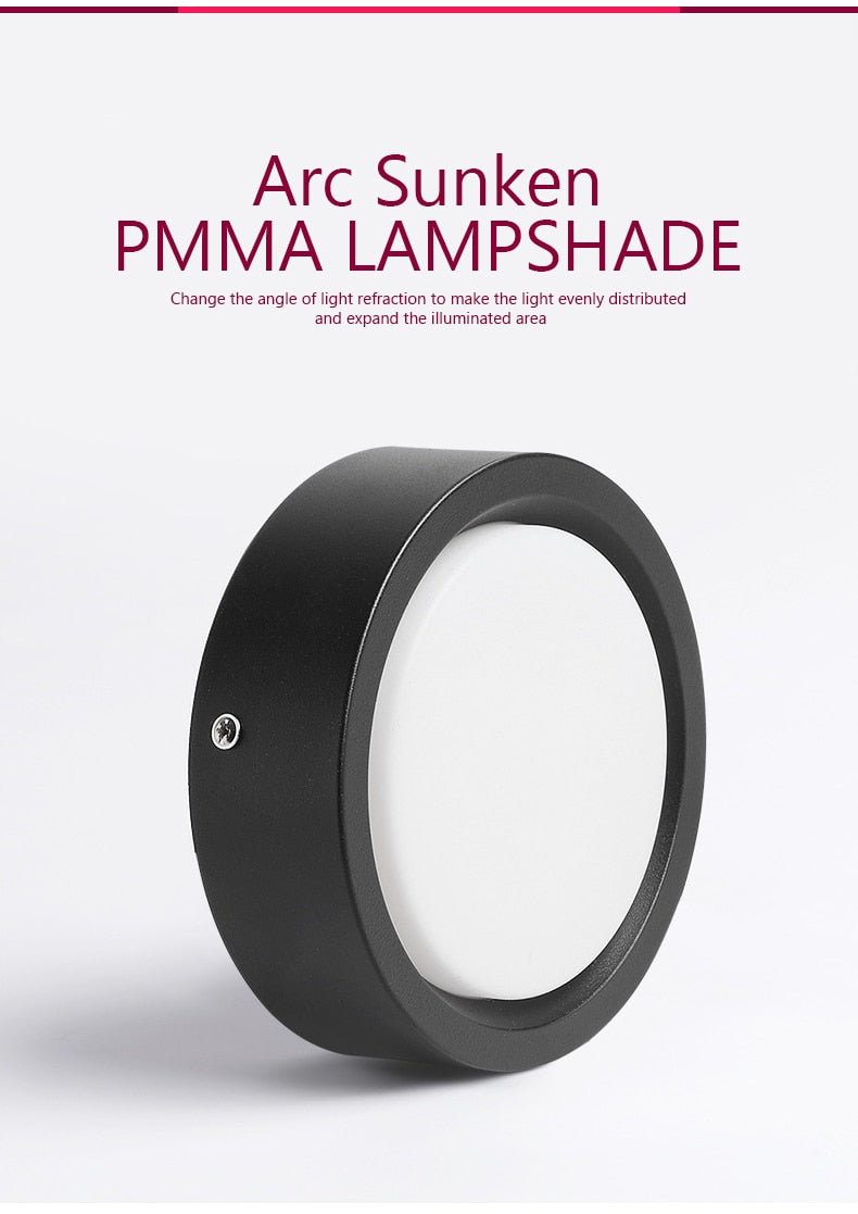 LED Downlight Surface Mounted Spot Ceiling Lamp 15W 18W 24W 12W 9W 7W 5W Ultra Thin Bedroom Living Room Lighting 220V