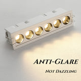 Modern LED Linear Downlights Recessed Anti-Glare Grille Ceiling Lamp AC85-265V Corridor Living Room Indoor Spot Lighting Fixture