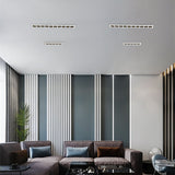 Modern LED Linear Downlights Recessed Anti-Glare Grille Ceiling Lamp AC85-265V Corridor Living Room Indoor Spot Lighting Fixture