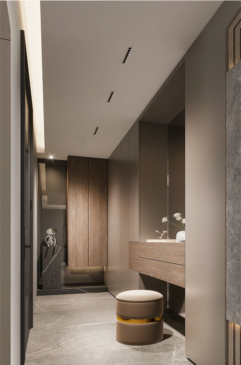 Modern LED Linear Downlights Recessed Anti-Glare Grille Ceiling Lamp AC85-265V Corridor Living Room Indoor Spot Lighting Fixture