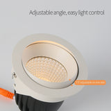 LED Recessed Ceiling Downlight 14W 7W LED Spot lighting Anti-Glare COB Spot light Indoor Lighting