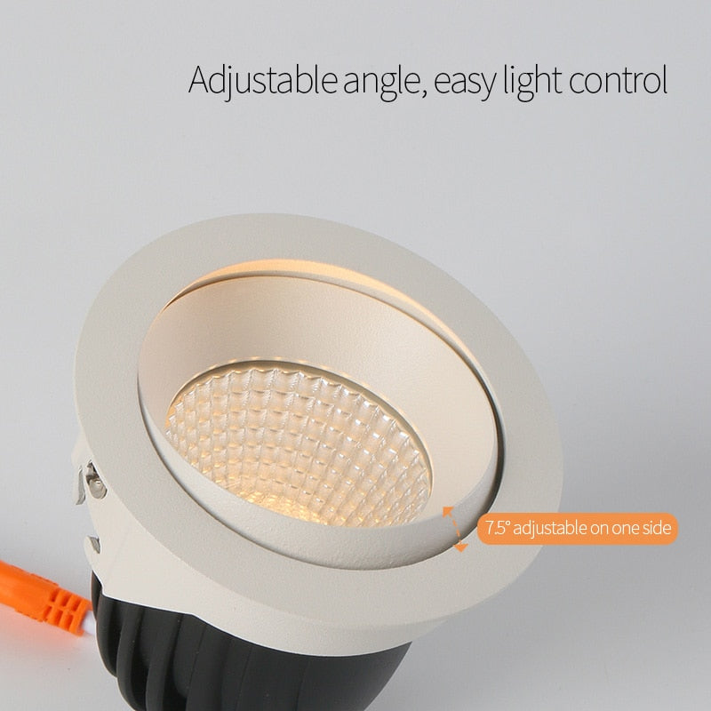LED Recessed Ceiling Downlight 14W 7W LED Spot lighting Anti-Glare COB Spot light Indoor Lighting