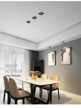 Frame Changeable LED Downlights Anti Galre Square Ceiling Spot Lights 7W 12W 15W 20W for Kitchen Bedroom Living room AC110V 220V